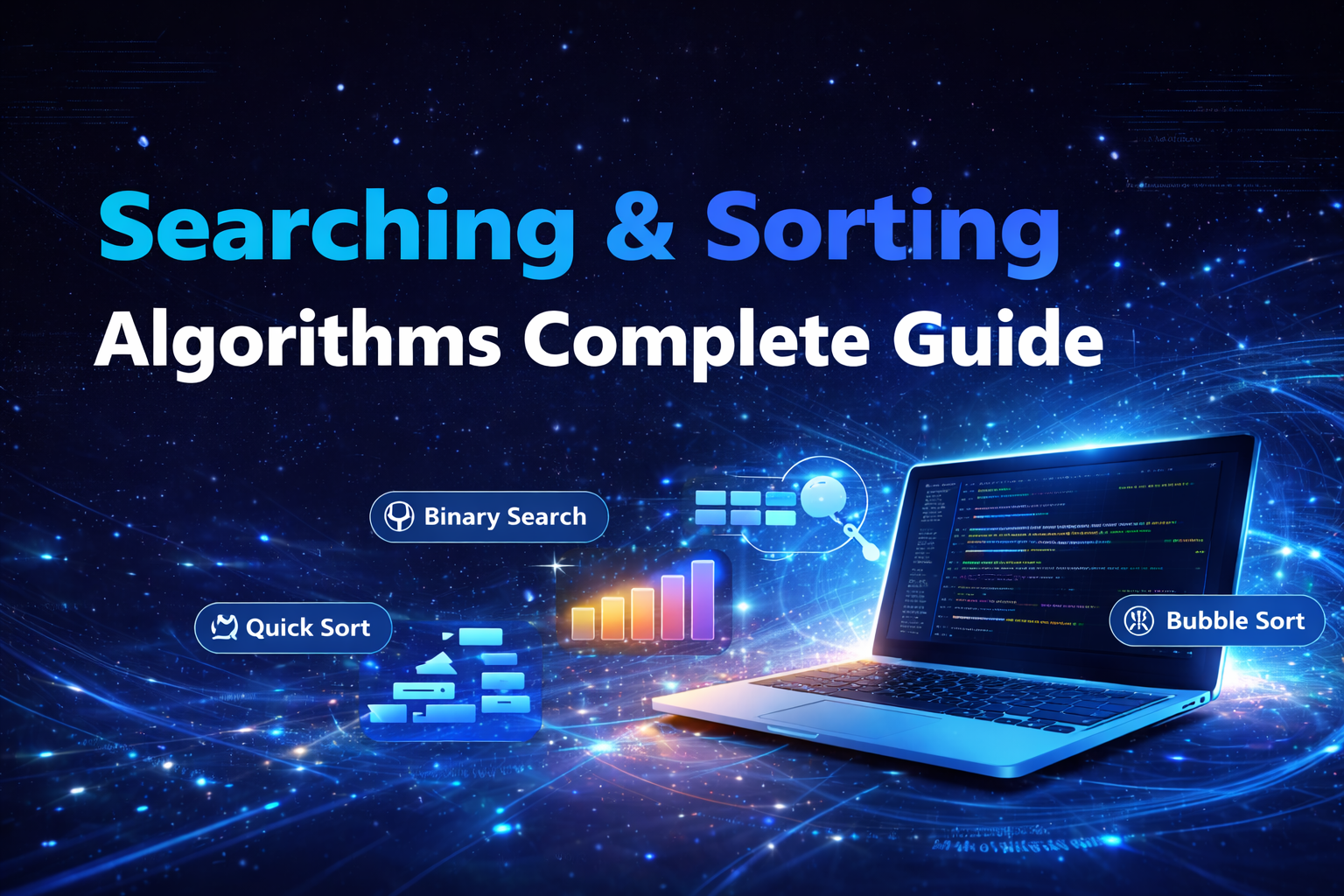 Searching & Sorting Algorithms: Complete Guide with Code in 5 Languages