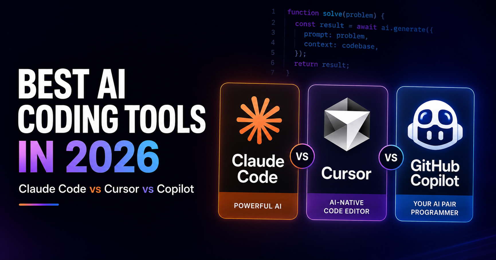 Best AI Coding Tools in 2026: Claude Code vs Cursor vs Copilot